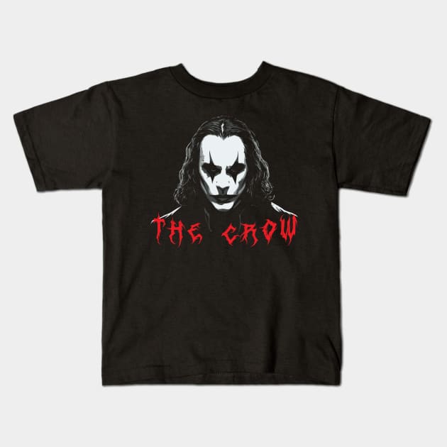 The Crow // Vintage Original Fan Art Kids T-Shirt by Trendsdk